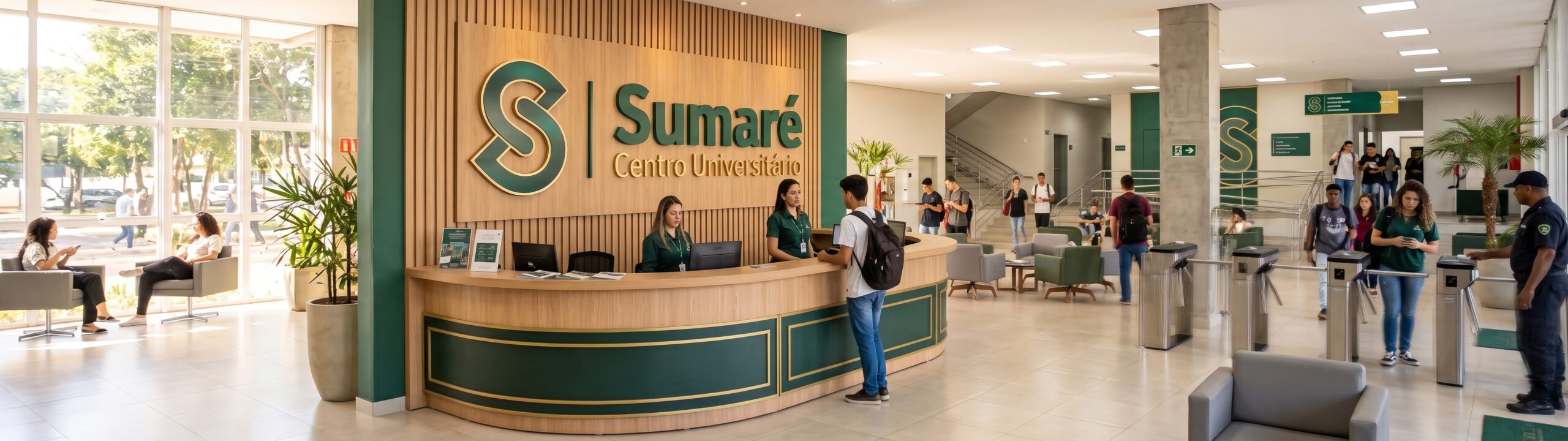 Recepção de um Polo do Centro Universitário Sumaré